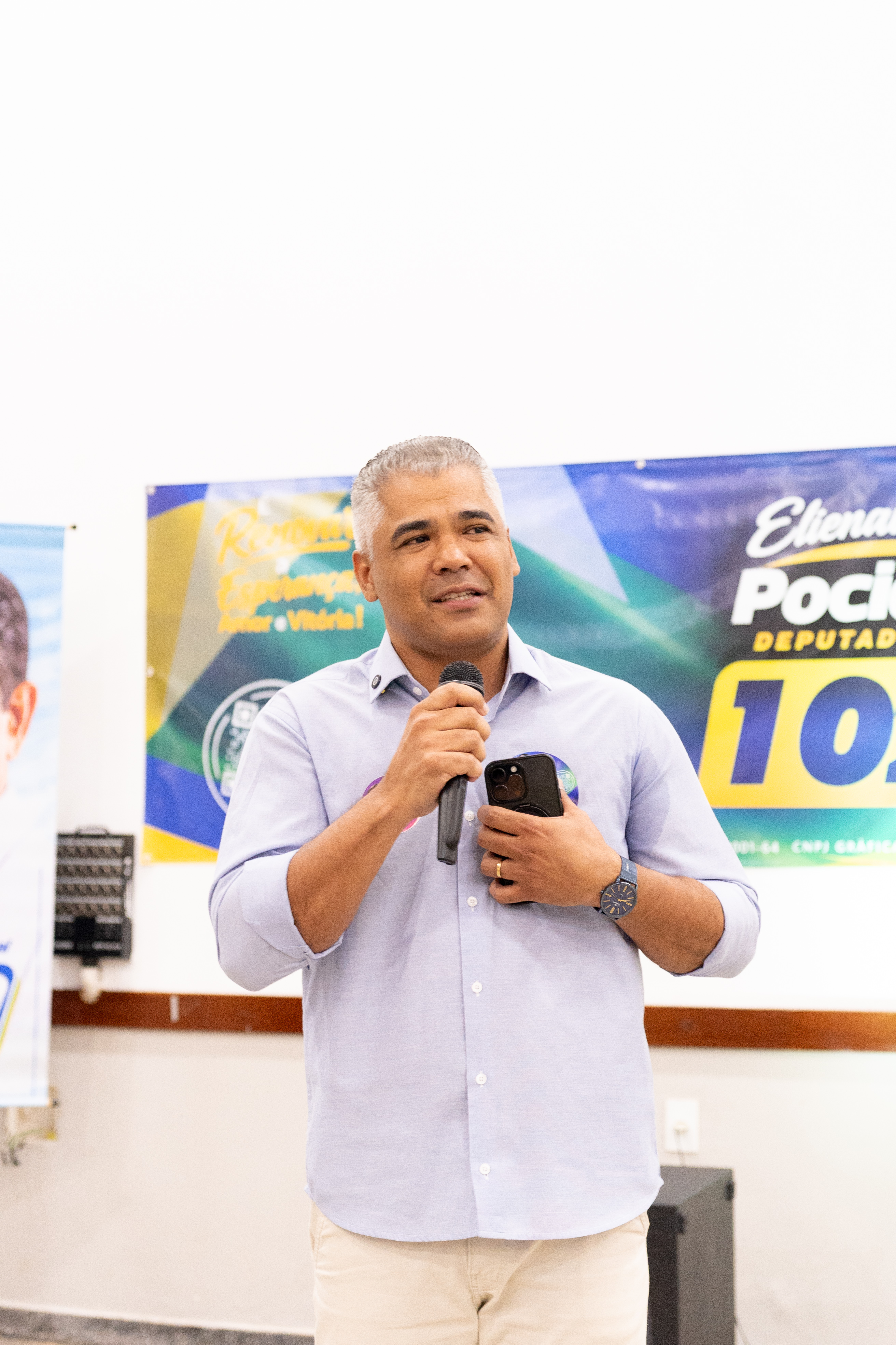 Candidato com a comunidade